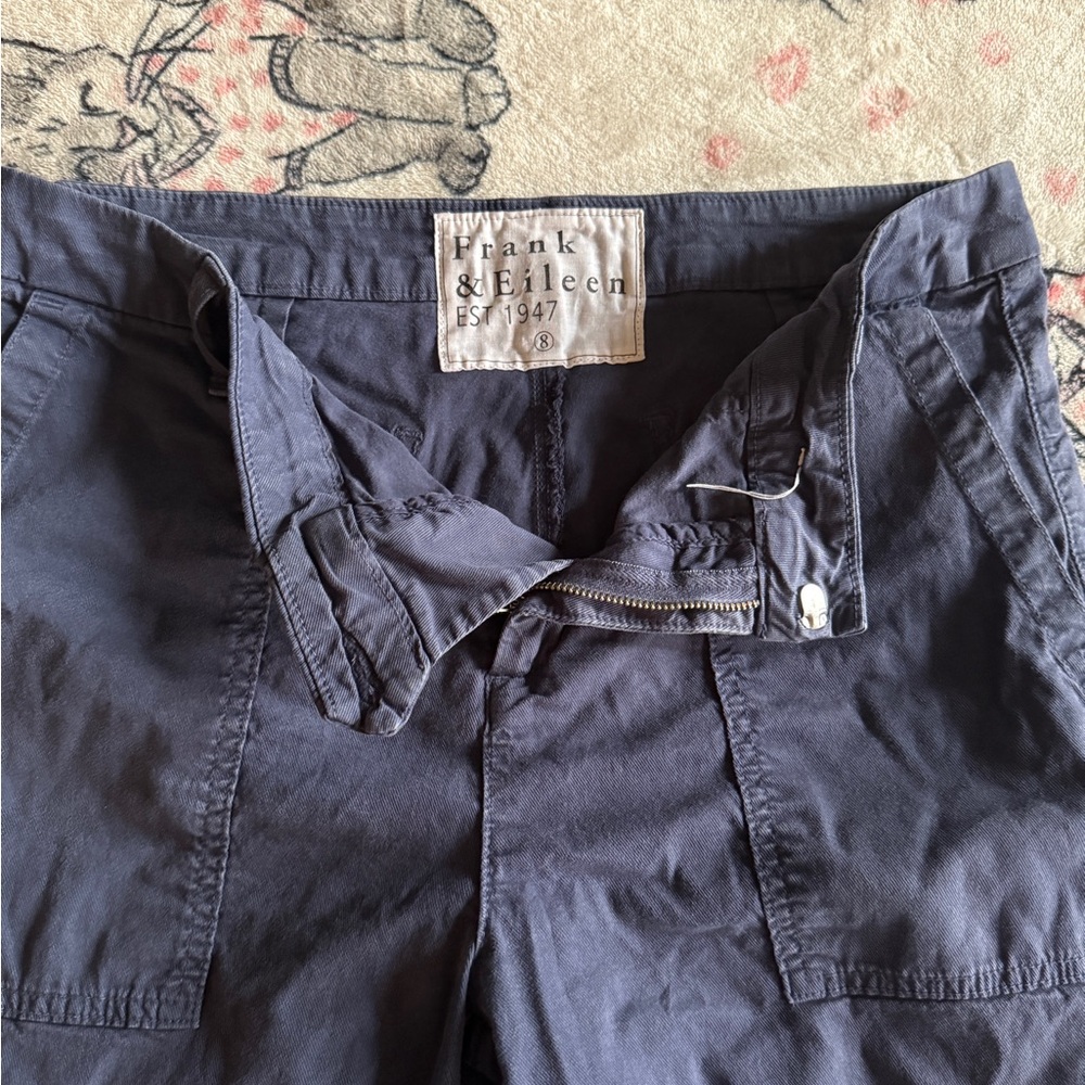 Frank & Eileen Navy Cropped Pants - Picture 2 of 5
